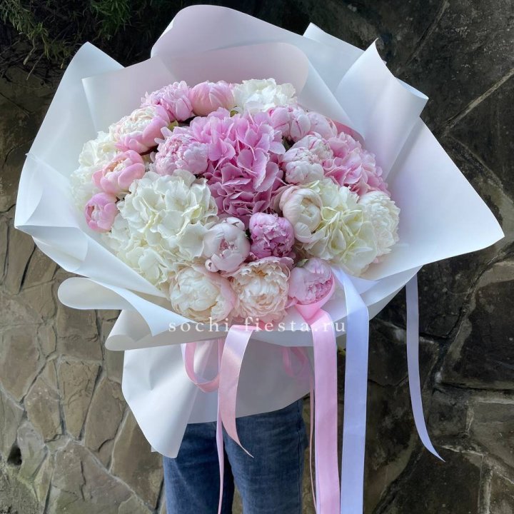 Букет "Пионы и Гортензии" в Рязани