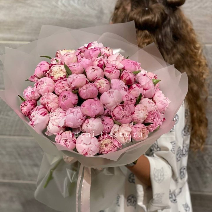 51 розовый пион в Рязани