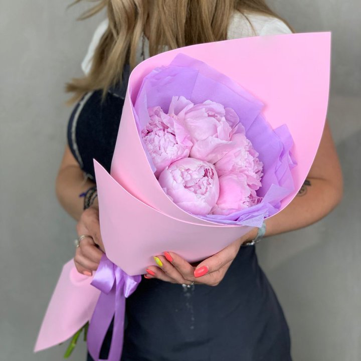 Букет пионов "Файв" в Рязани