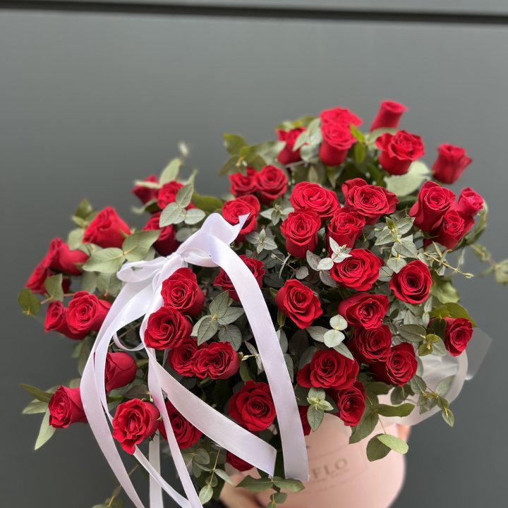 45 Красных роз в боксе "Сеньёрита" в Рязани