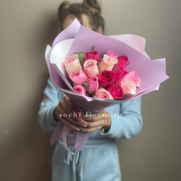 Букет из 15 роз Микс (Кения) в Рязани