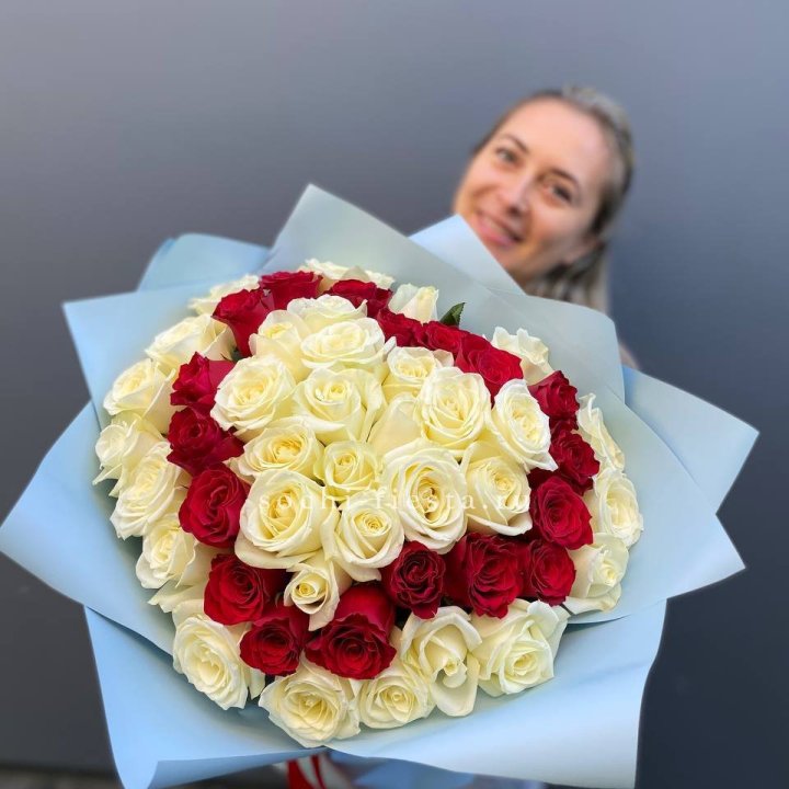 51 роза "Сердце" в Рязани