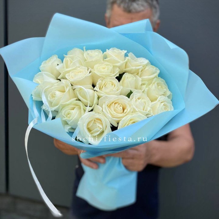 21 белая роза в Рязани