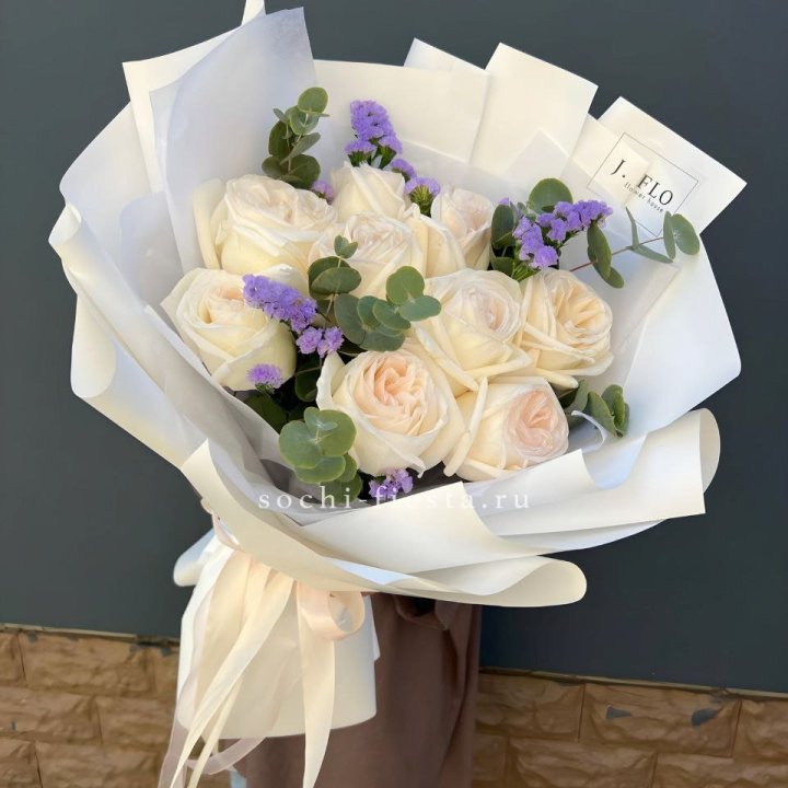 Букет из роз Вайт охара в Рязани