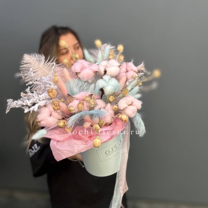 Авторский бокс с сухоцветами №2 в Рязани