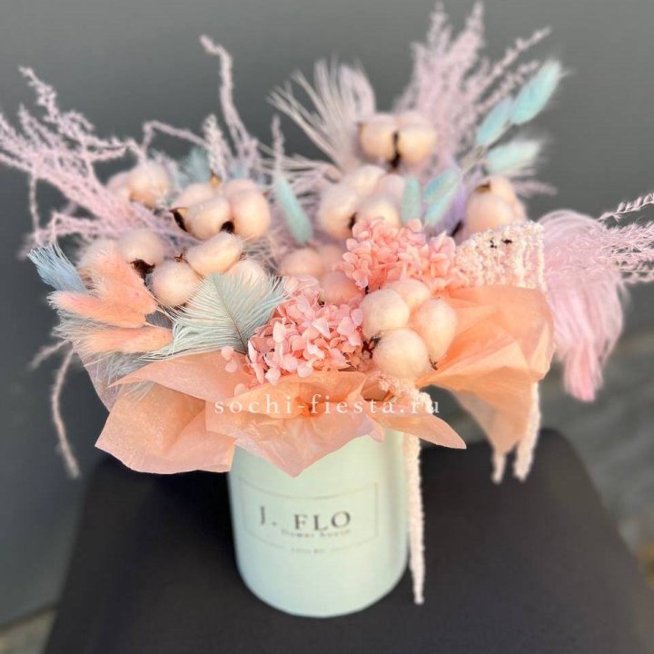 Авторский бокс с сухоцветами №3 в Рязани