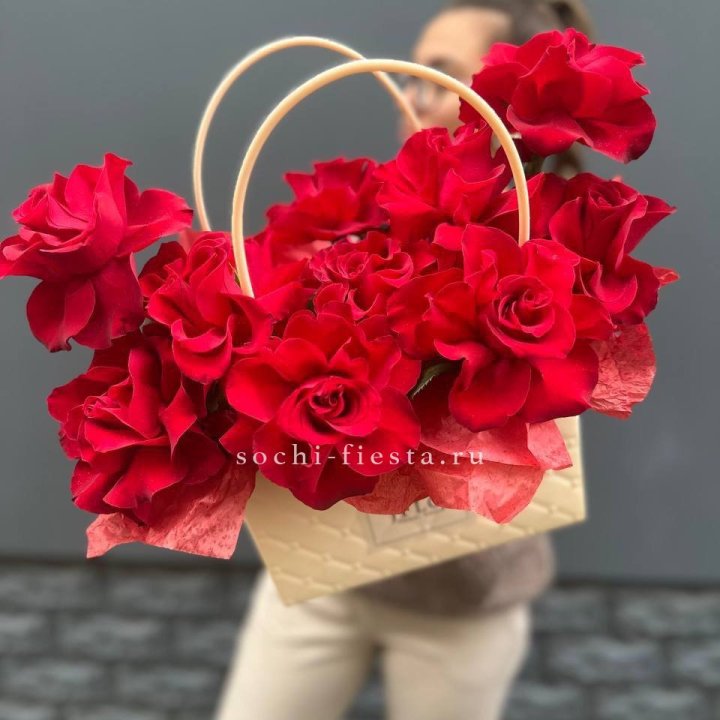 Французские розы в сумочке в Рязани