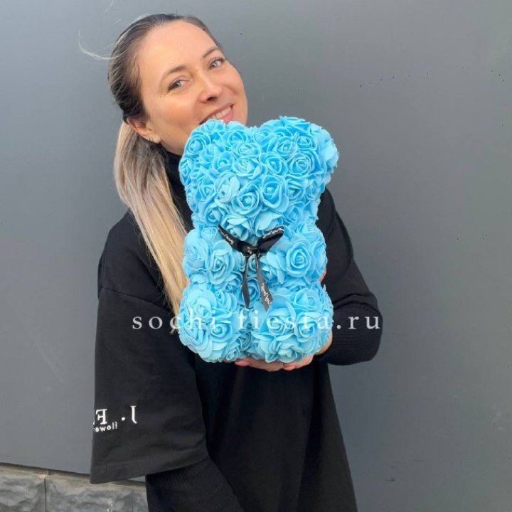 Игрушка медведь голубая в Рязани