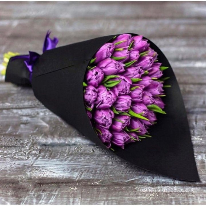 Пионовидные тюльпаны блэк в Рязани