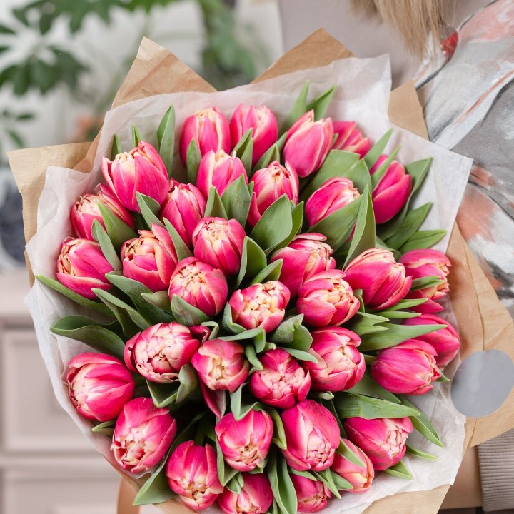 Букет пионовидных тюльпанов в Рязани